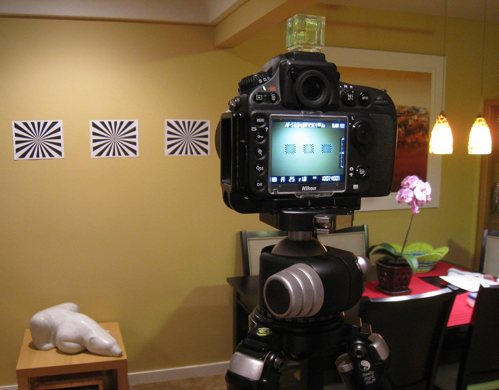 Nikon D800 Autofocus Test Setup