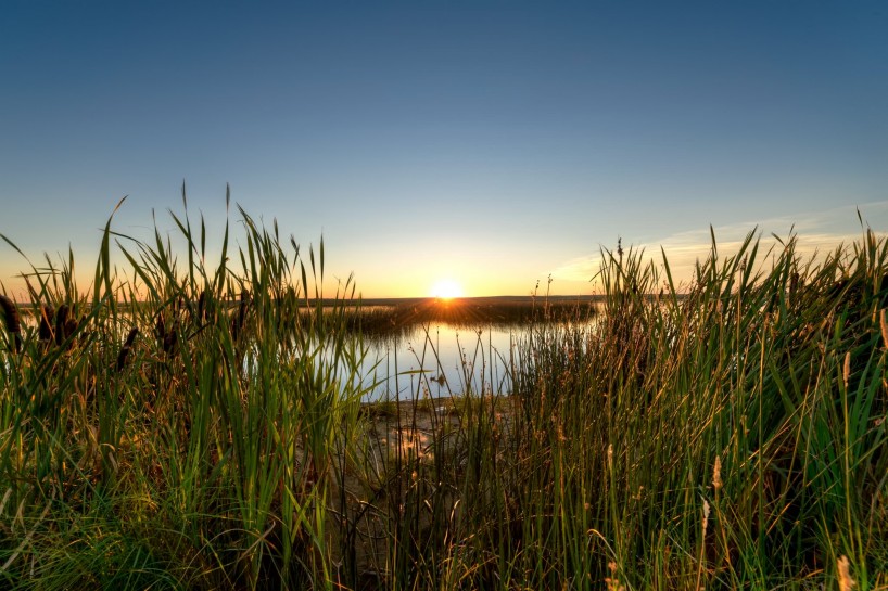 Alberta Visit Aug 2012 : Sunset at the Newell Lake