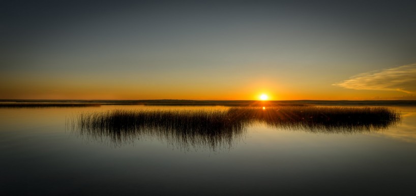 Sunset Newell Lake, Brooks, Alberta - Nikon D800