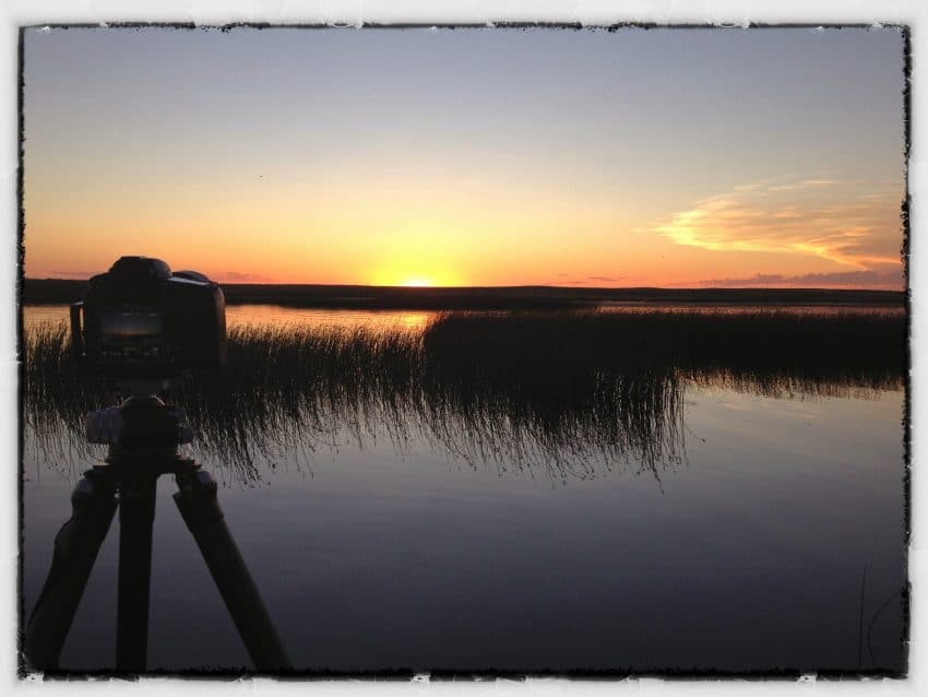 Sunset Newell Lake, Brooks, Alberta - iPhone 4S