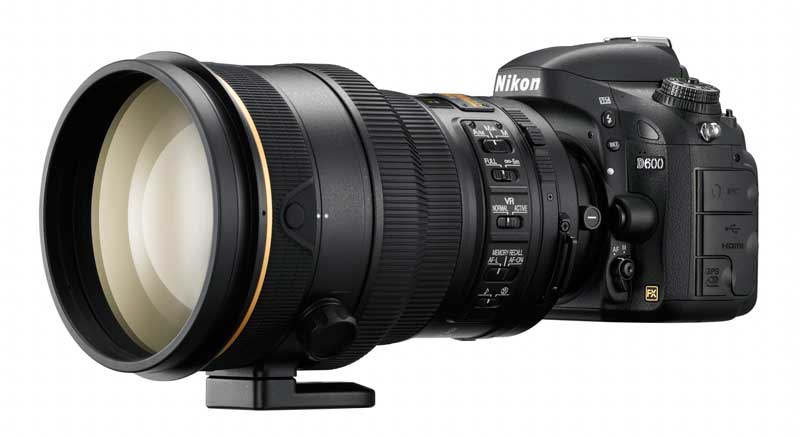 Nikon D600 FX DSLR Camera : Nikkor 200mm f/2 Lens