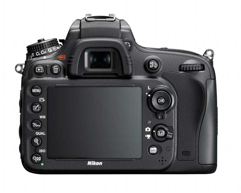 Nikon D600 FX DSLR Camera : Rear View