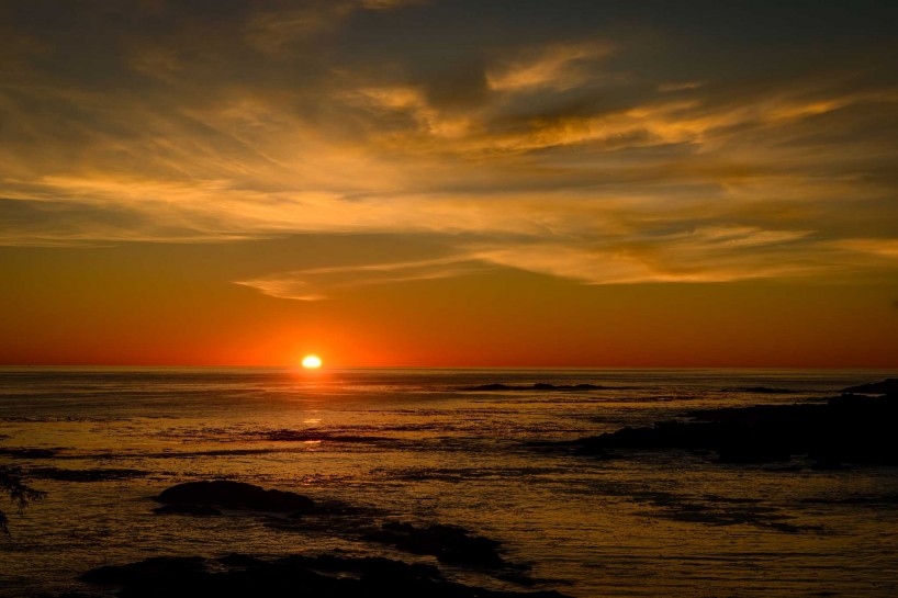 Ucluelet BC Vacation : 2012-10 : Big Beach Sunset