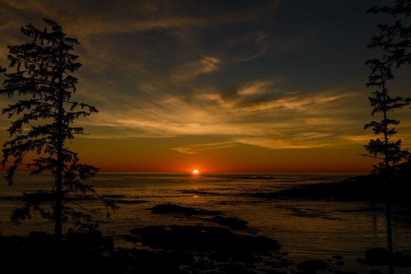 Ucluelet BC Vacation : 2012-10 : Big Beach Sunset 2