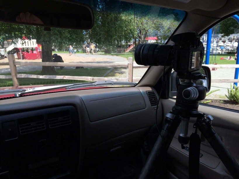 Slow Road To Squamish: in-car camera setup