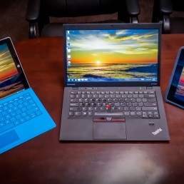 Microsoft Surface Pro 3 : Lenovo X1 Carbon : Apple iPad 4