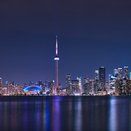 Downtown Toronto Panorama at Night